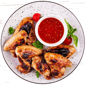 Baked Chicken Wings Asian Tomatoes